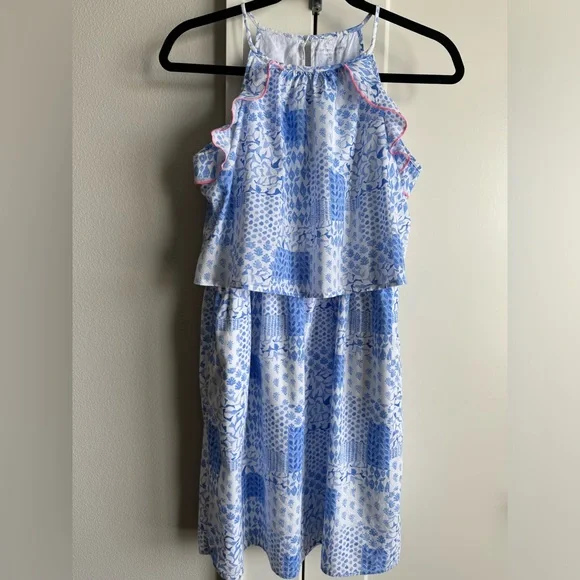 sakkas halter dress Sakkas Silky V-Neck Halter Handkerchief Hem Maxi Dress main image 1